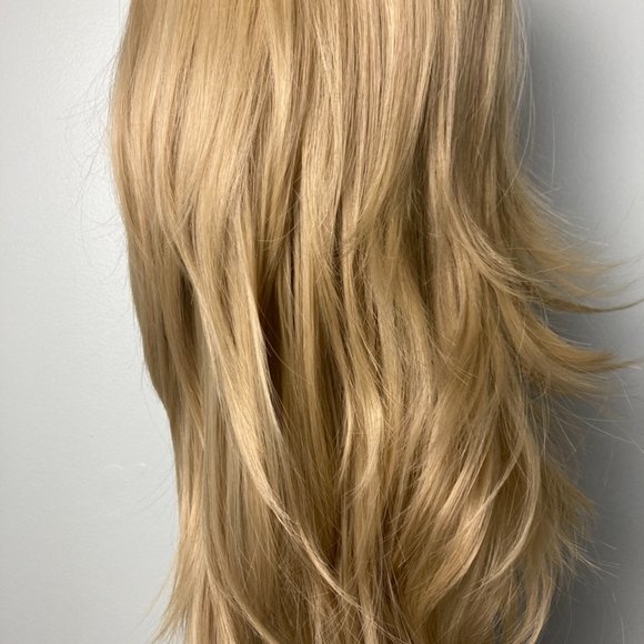 Layered Brown Roots Blonde Wig - Picture 11 of 11